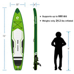 WOWSEA 12'/366cm Flyfish F2 Inflatable Stand Up Paddle Board