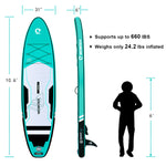 WOWSEA 10'6"/323cm Trophy T2 Inflatable Stand Up Paddle Board